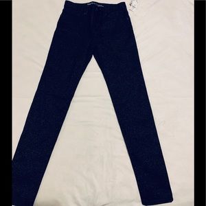 Black sparkling skinny jeans